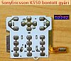 Bontott billentyűzet panel, fólia: SonyEricsson K550.